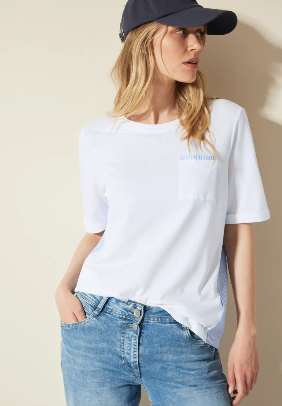 Materialmix T-Shirt