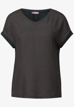 Materialmix V-Neck Shirt