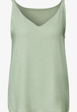 Materialmix V-Neck Top