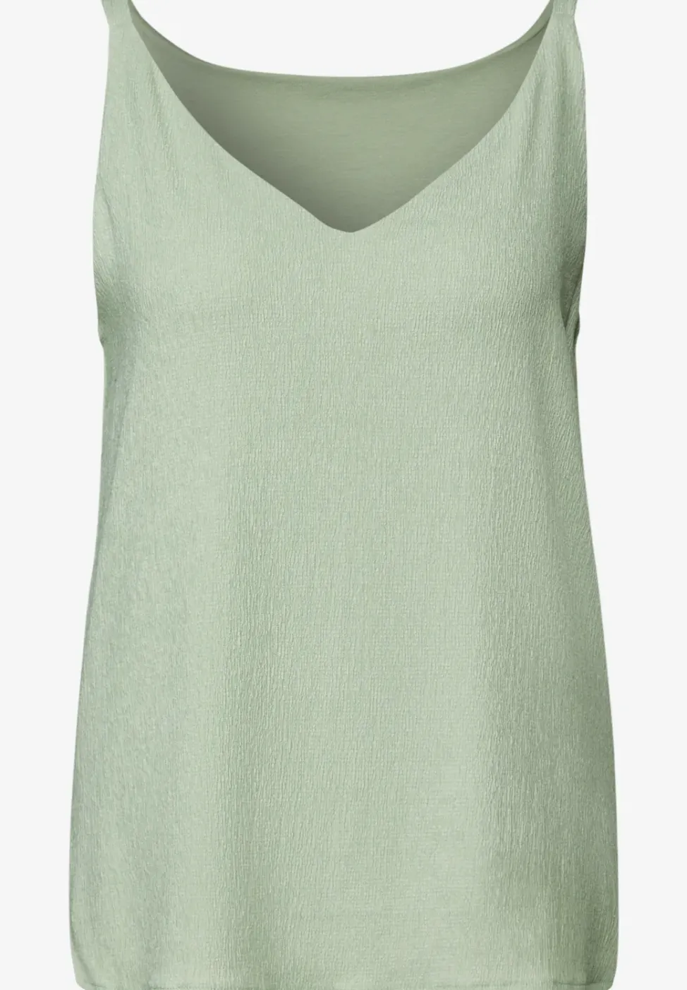 Materialmix V-Neck Top
