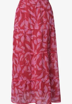Maxi-Rock aus Chiffon mit Print
