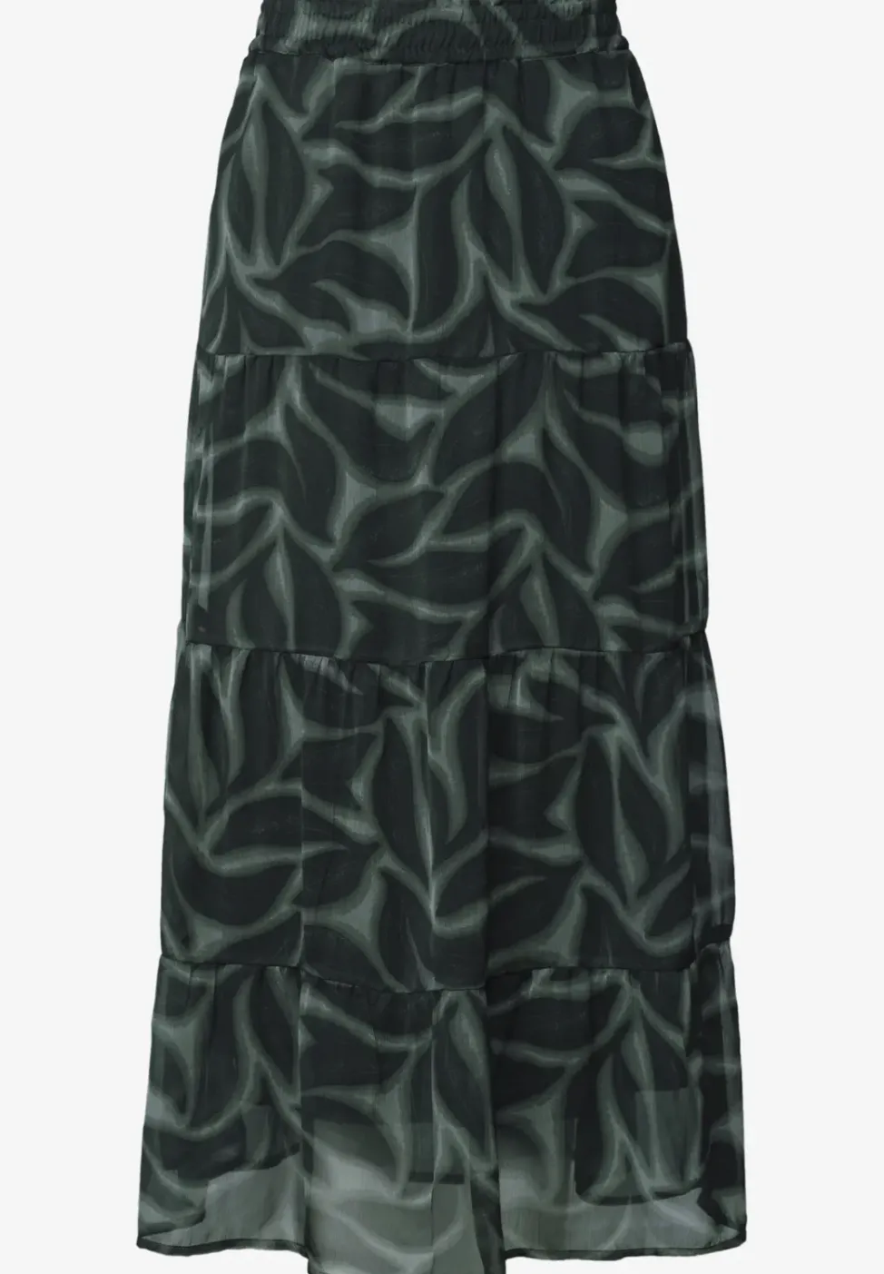 Maxi-Rock aus Chiffon mit Print