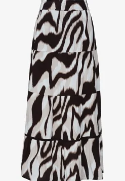 Maxi-Rock in Musselinqualität mit Print