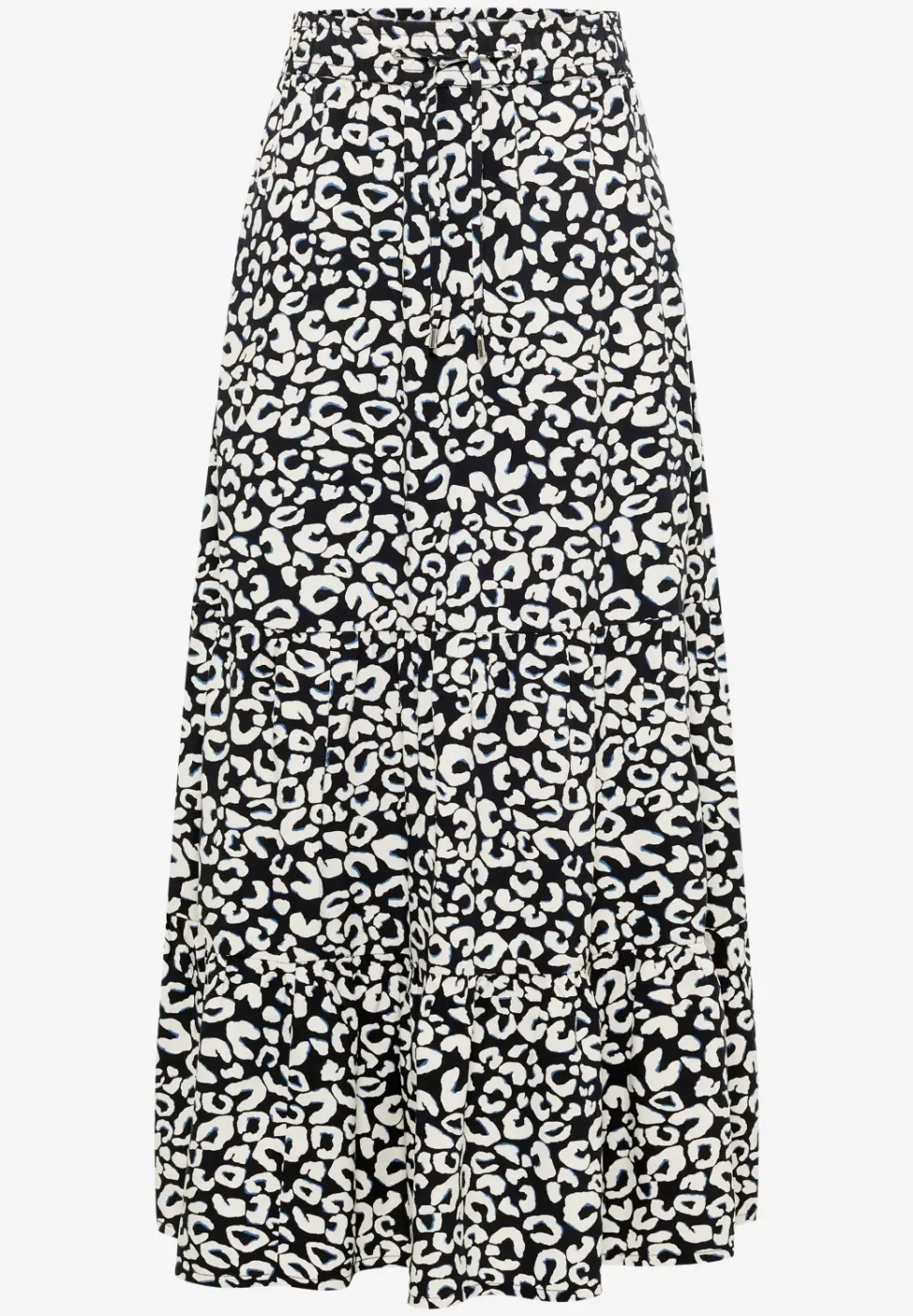 Maxi-Rock mit Leo Print