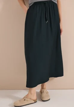 Maxi-Rock mit Taschen und Struktur