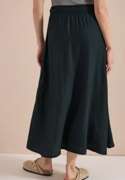 Maxi-Rock mit Taschen und Struktur