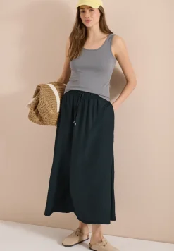 Maxi-Rock mit Taschen und Struktur
