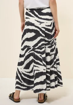 Maxi-Rock mit Zebra Print