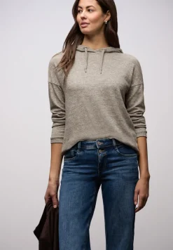 Melange Hoodie Shirt