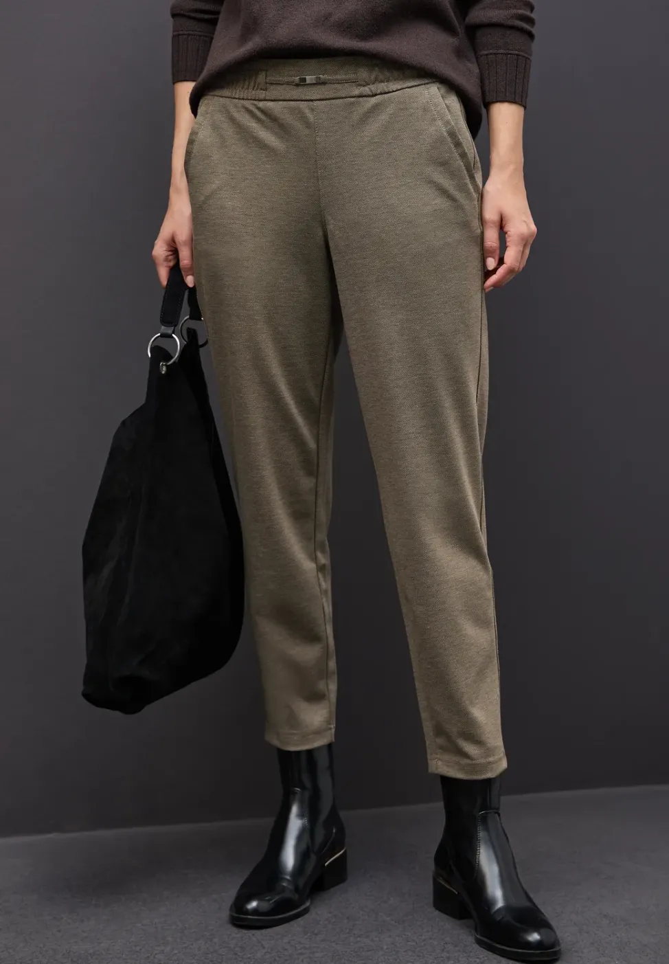 Melange Hose mit Detail