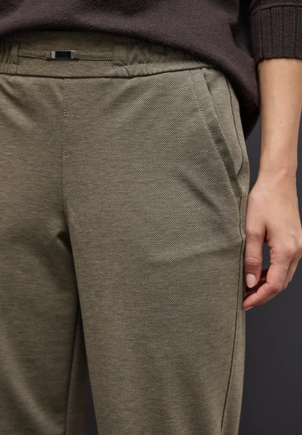 Melange Hose mit Detail