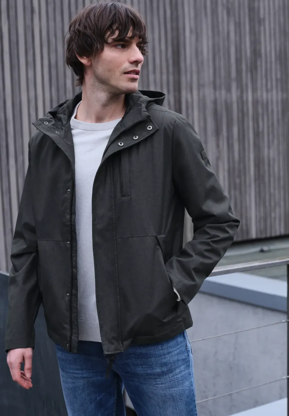 Melange Jacke