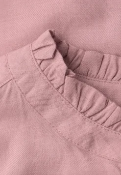 Melange Bluse mit Rüschen