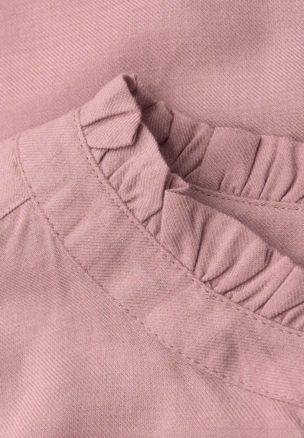 Melange Bluse mit Rüschen