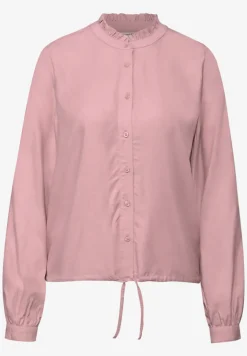 Melange Bluse mit Rüschen