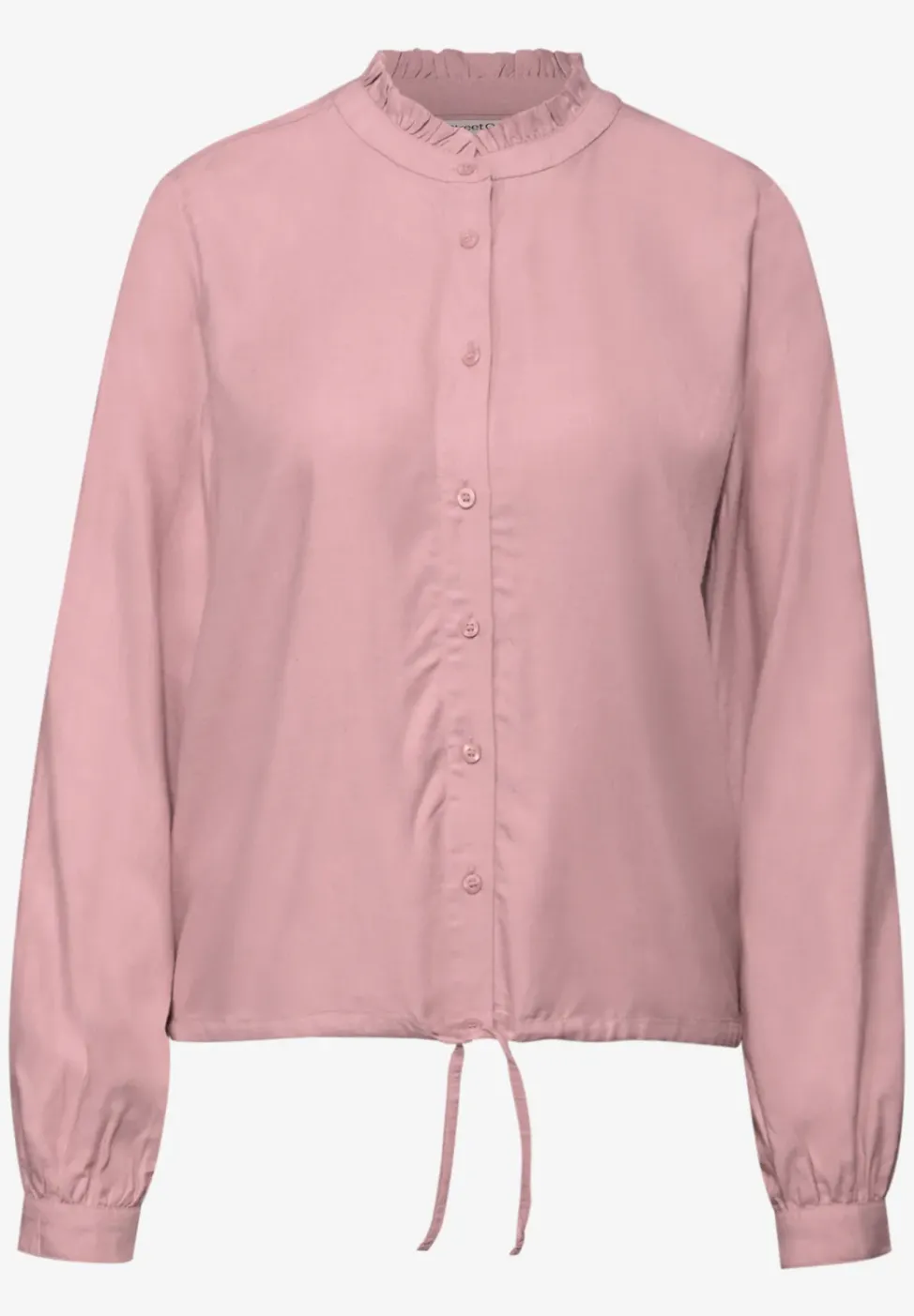 Melange Bluse mit Rüschen