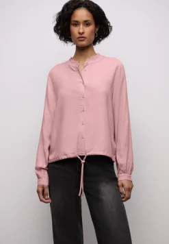 Melange Bluse mit Rüschen