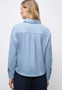Melange Bluse mit Tape