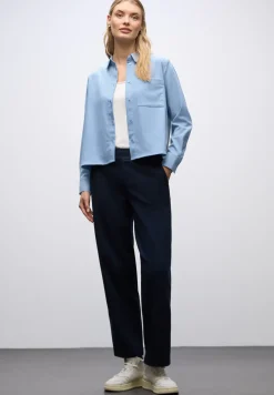 Melange Bluse mit Tape