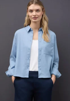 Melange Bluse mit Tape