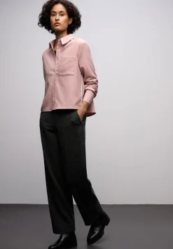 Melange Bluse mit Tape