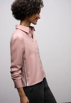 Melange Bluse mit Tape