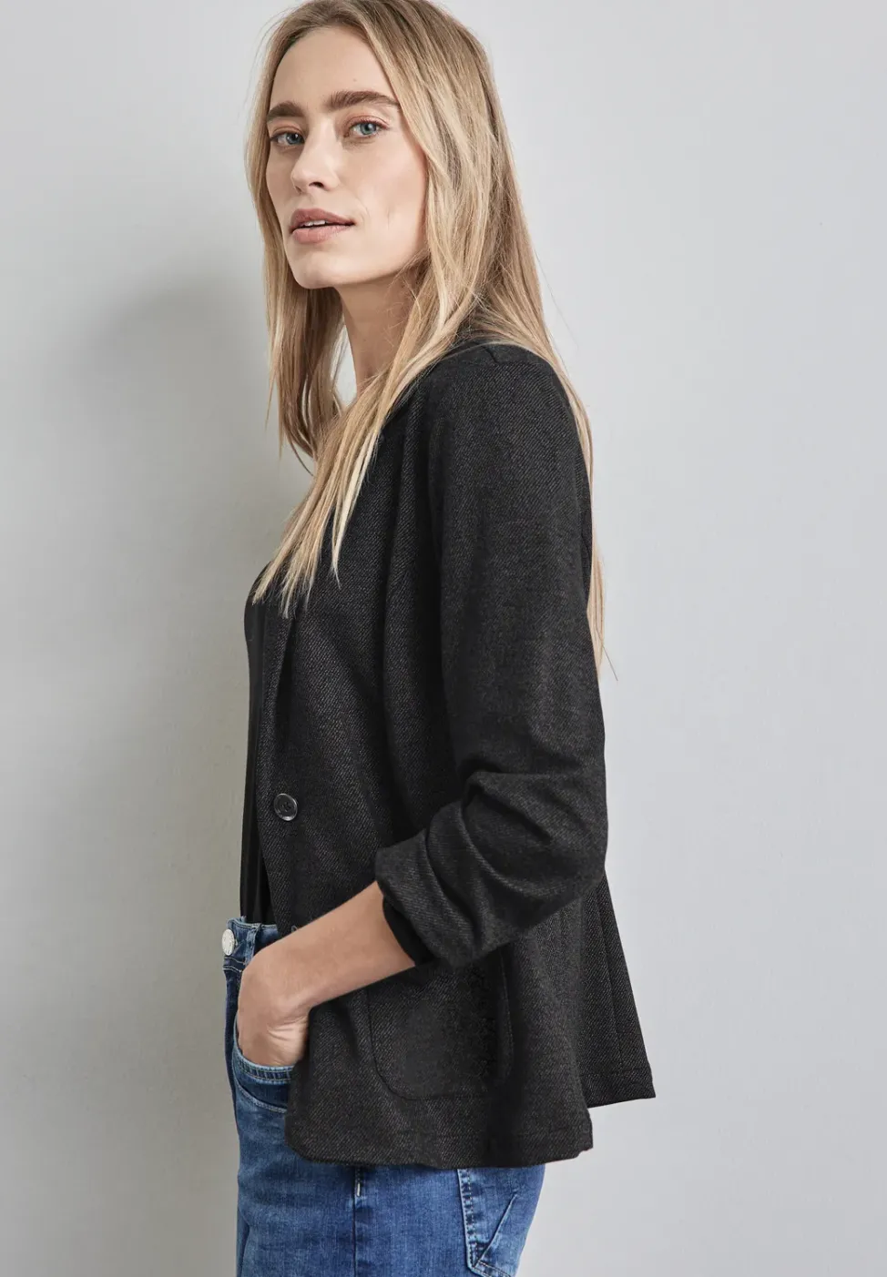 Melange-Look Blazer