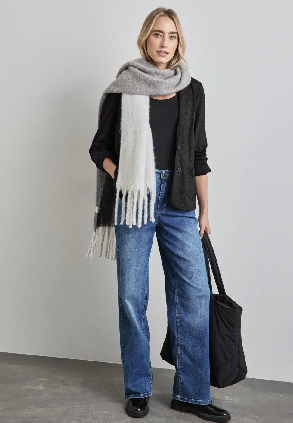 Melange-Look Blazer