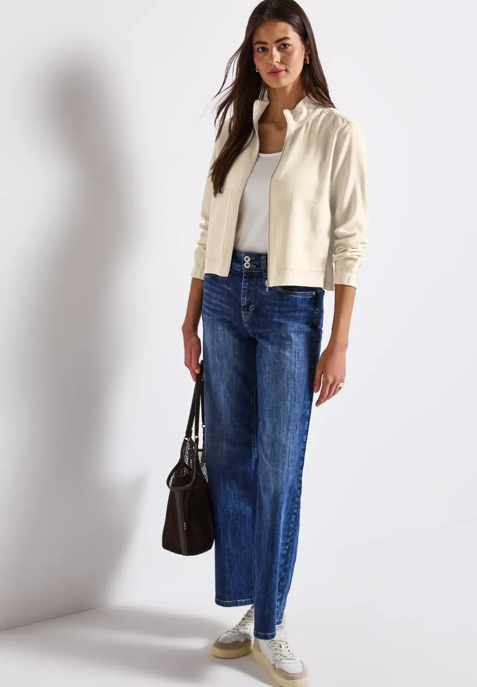 Melange-Look Jacke