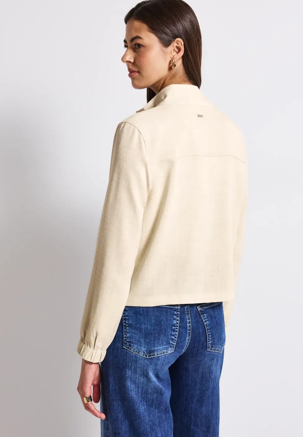 Melange-Look Jacke
