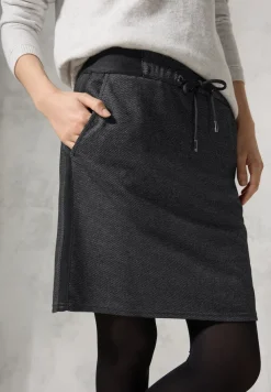 Melange-Look Joggskirt