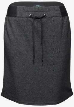 Melange-Look Joggskirt