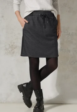 Melange-Look Joggskirt