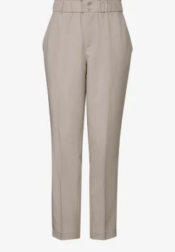 Melange-Look Paperbag Hose