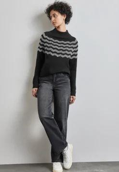Melange-Look Pullover