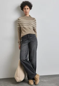 Melange-Look Pullover
