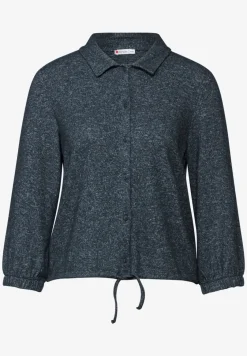 Melange-Look-Jacke