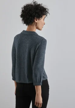 Melange-Look-Jacke