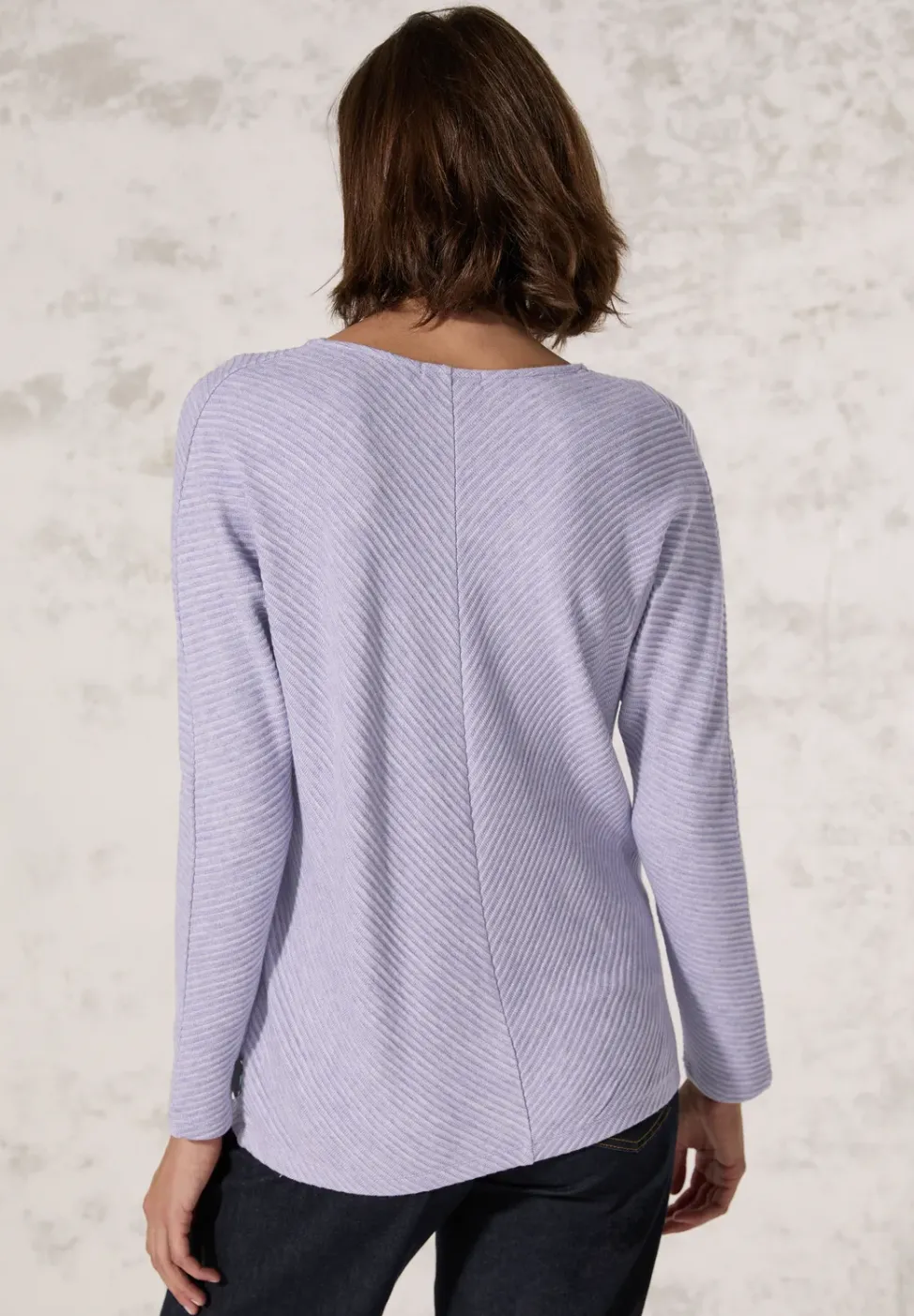 Melange-Look Ottoman Shirt