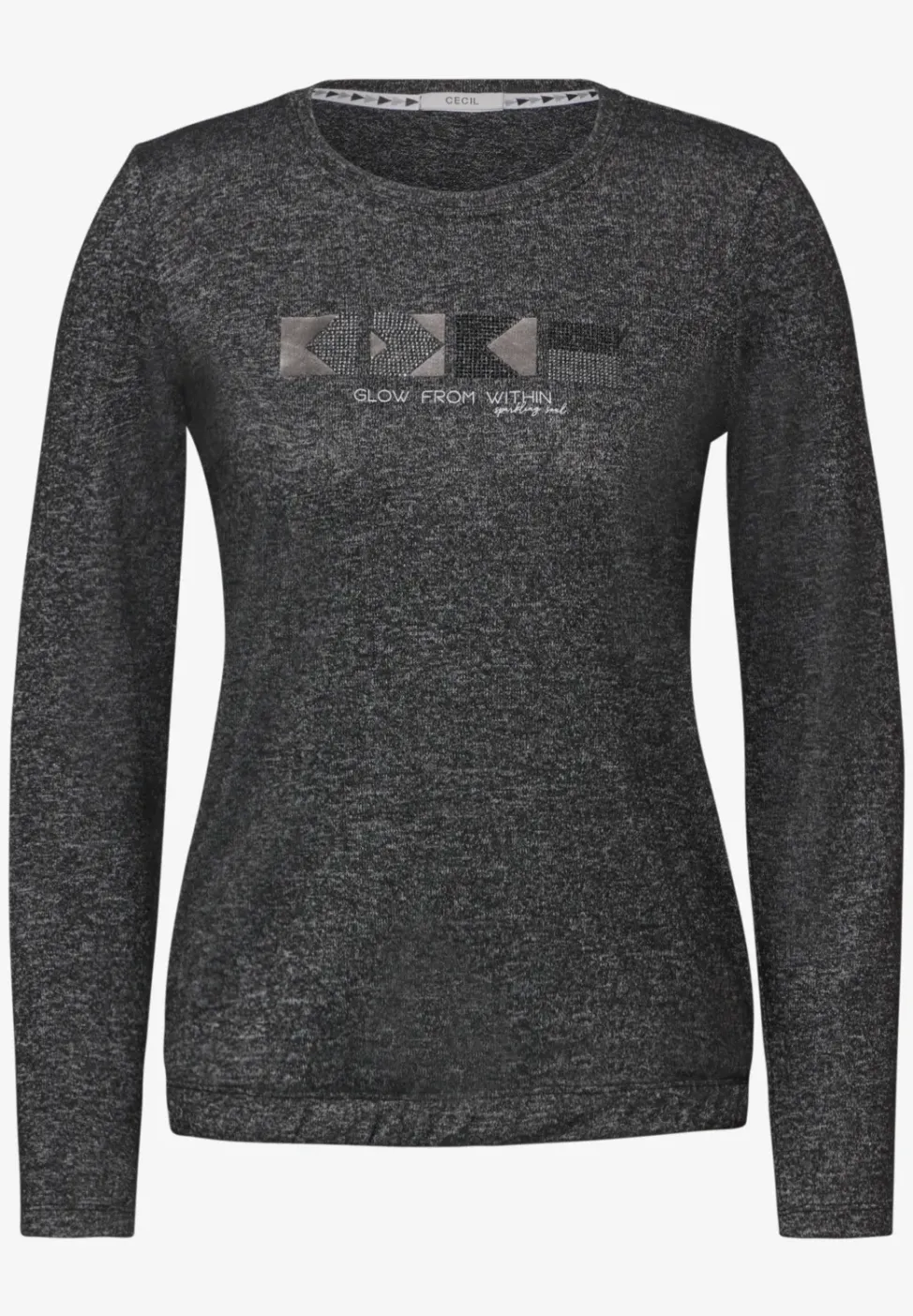 Melange-Look Shirt