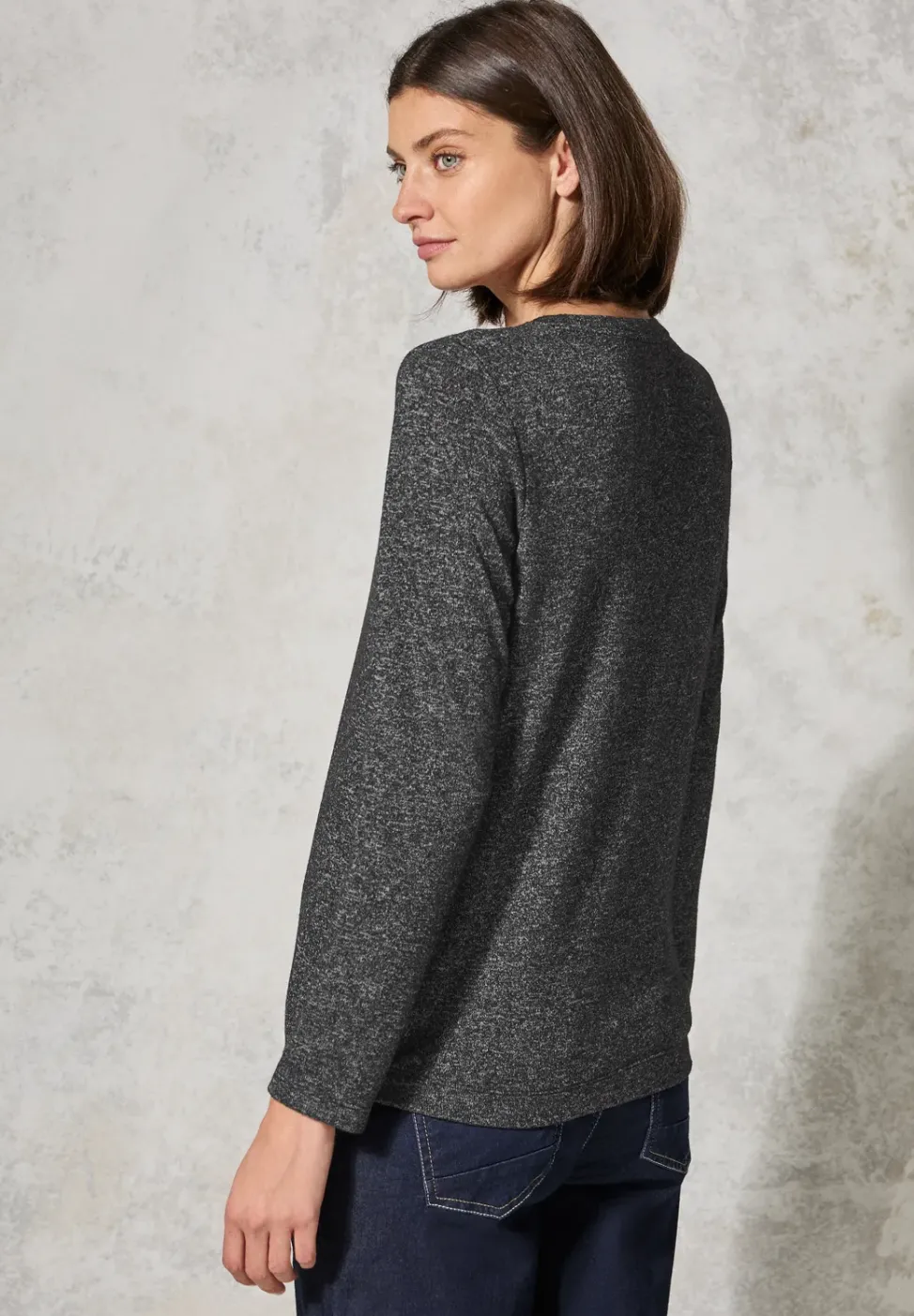Melange-Look Shirt