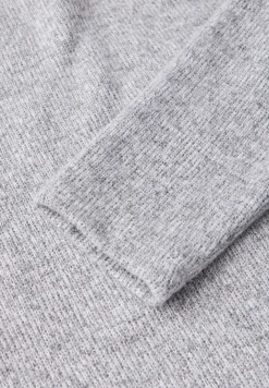 Melange-Shirt mit Knöpfen