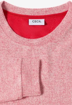 Melange Shirt mit Knöpfen