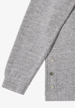 Melange Shirt mit Knöpfen