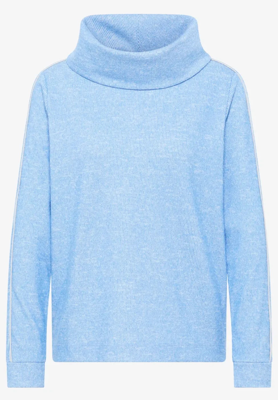 Melange Shirt mit Tape