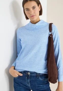 Melange Shirt mit Tape