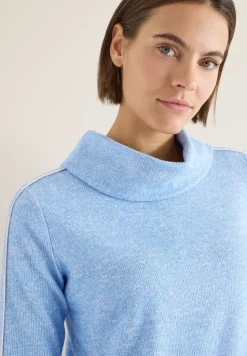 Melange Shirt mit Tape