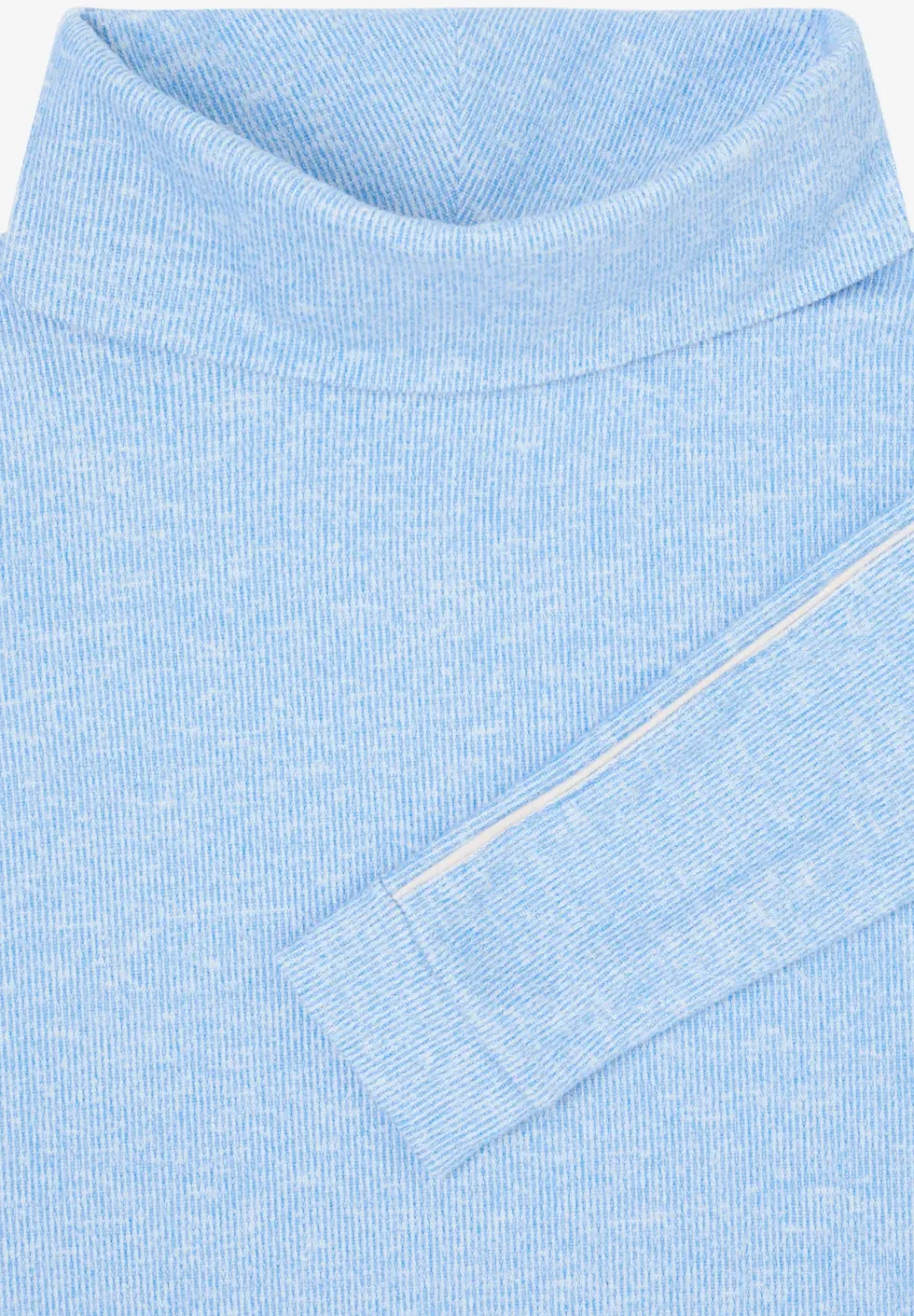 Melange Shirt mit Tape