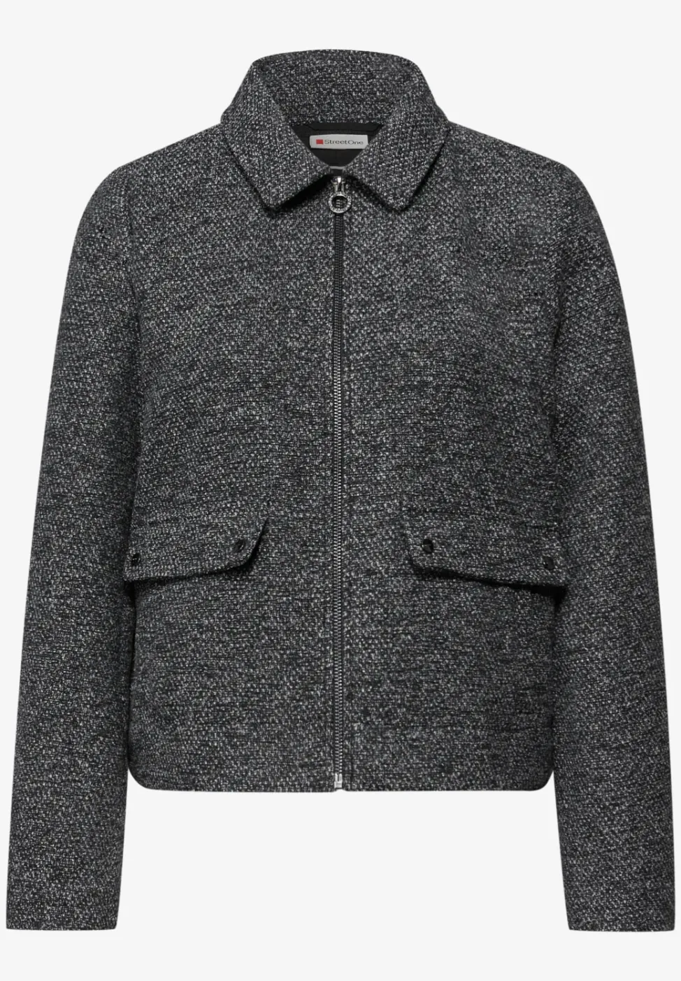 Melierte Jacke