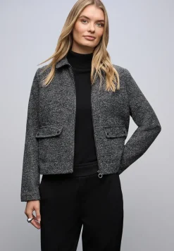 Melierte Jacke